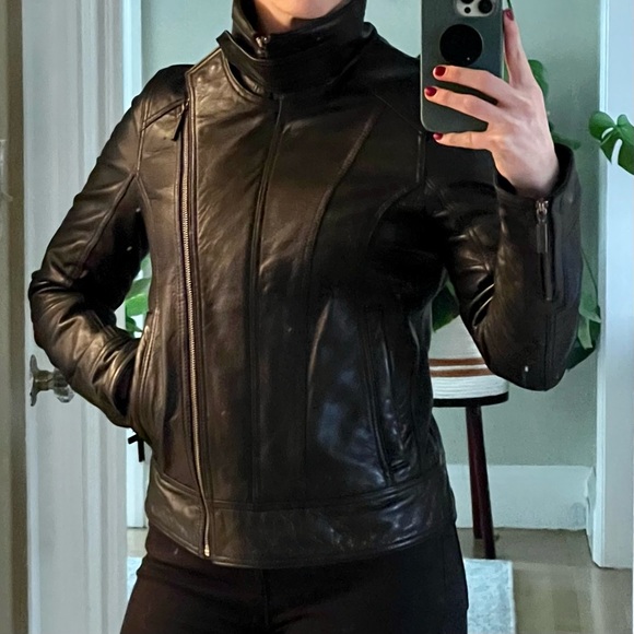 Calvin Klein Vintage Leather Jacket - Picture 5 of 6